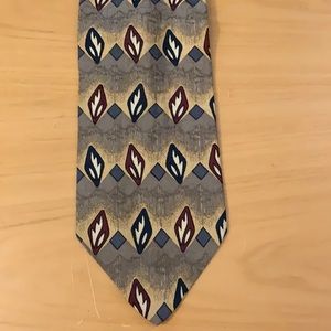 XMI MARK SHALE 100% ITALIAN SILK GOLD/GRAY/WINE/BLACK